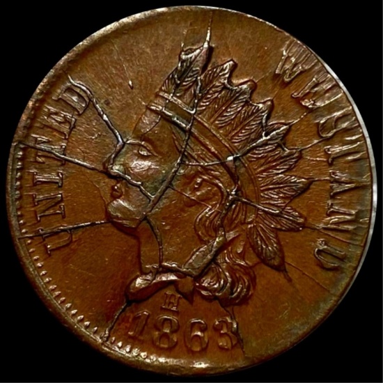 1863 Civil War Token UNCIRCULATED