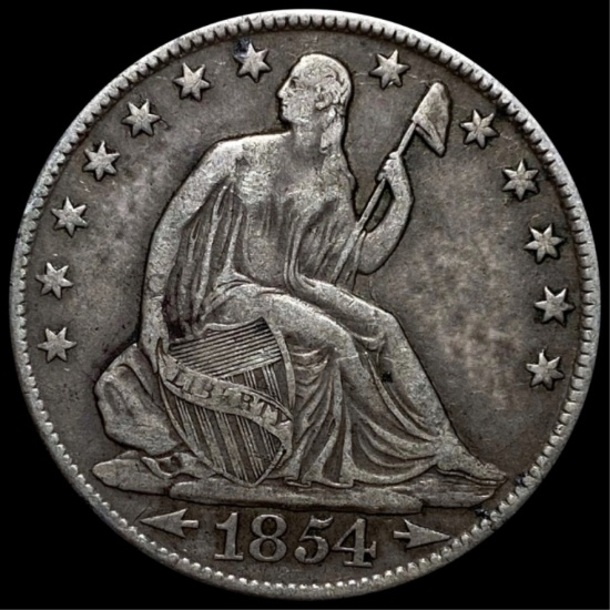1854-O Seated Liberty Half Dollar XF
