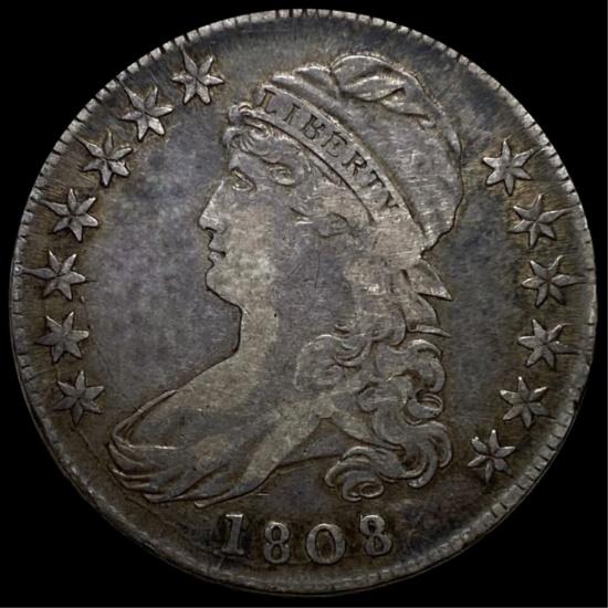1808 Capped Bust Half Dollar NICELY CIRCULATED