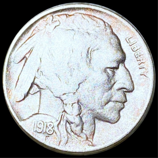 1918-D Buffalo Head Nickel LIGHTLY CIRCULATED