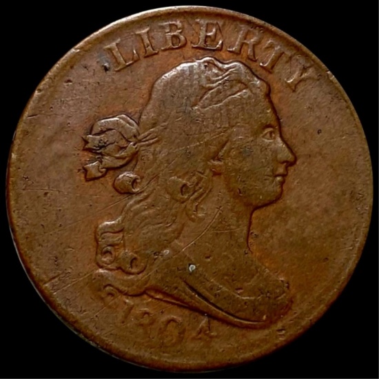 1804 Draped Bust Half Cent LIGHTLY CIRCULATED