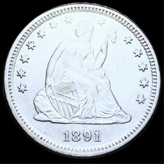 1891 Seated Liberty Quarter UNCIRCULATED