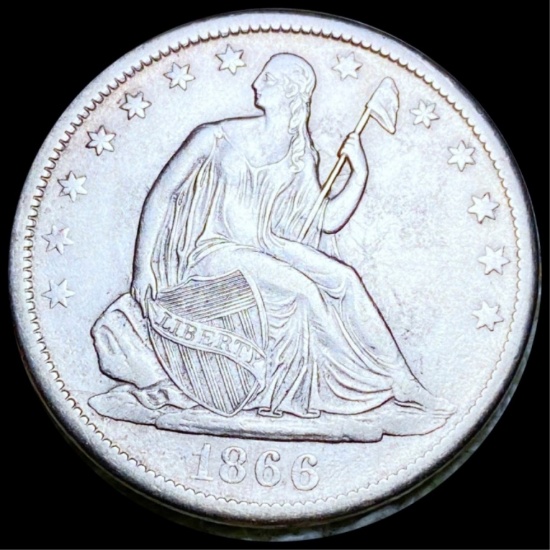1866-S Seated Half Dollar UNCIRCULATED