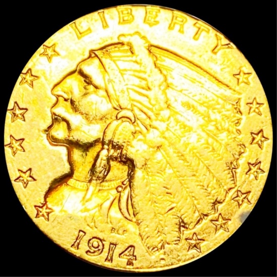 1914-D $2.50 Gold Quarter Eagle UNCIRCULATED