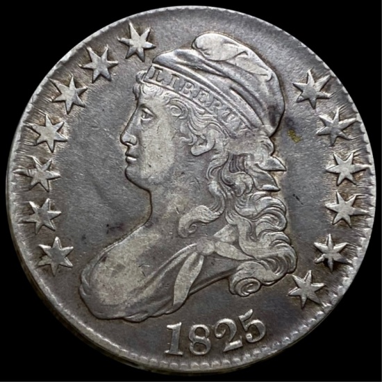 1825 Capped Bust Half Dollar NICELY CIRCULATED