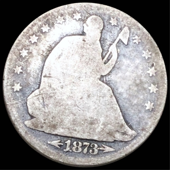 1873-CC Seated Half Dollar NICELY CIRCULATED