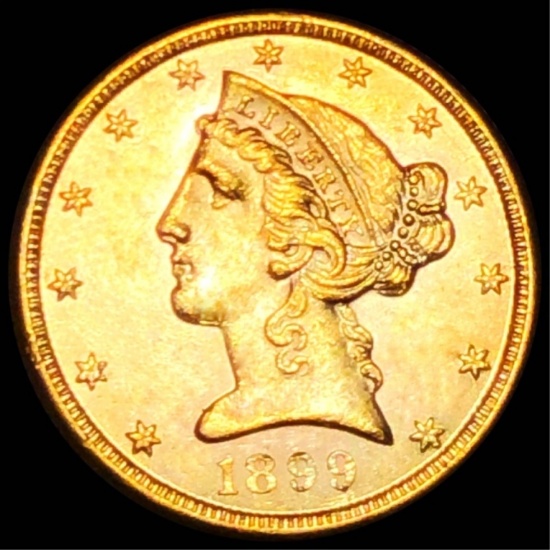 1899-S $5 Gold Half Eagle UNCIRCULATED