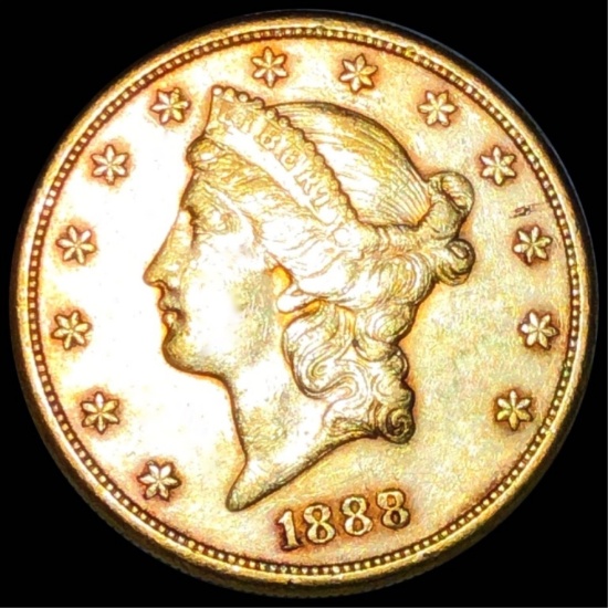 1888-S $20 Gold Double Eagle UNCIRCULATED
