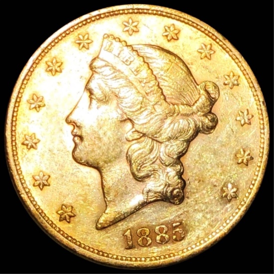 1885-S $20 Gold Double Eagle UNCIRCULATED