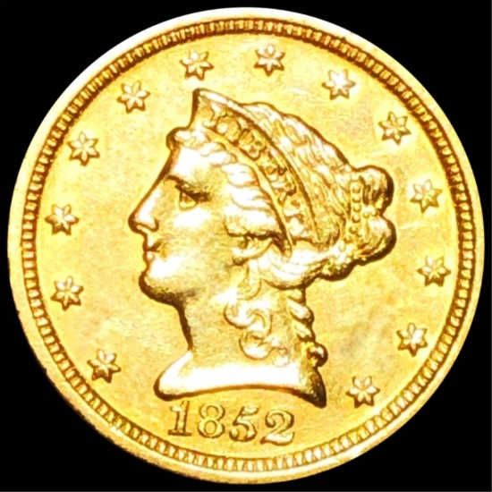 1852 $2.50 Gold Quarter Eagle UNCIRCULATED