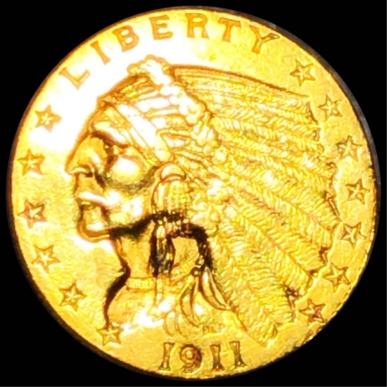 1911 $2.50 Gold Quarter Eagle UNCIRCULATED
