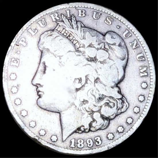 1893-CC Morgan Silver Dollar NICELY CIRCULATED