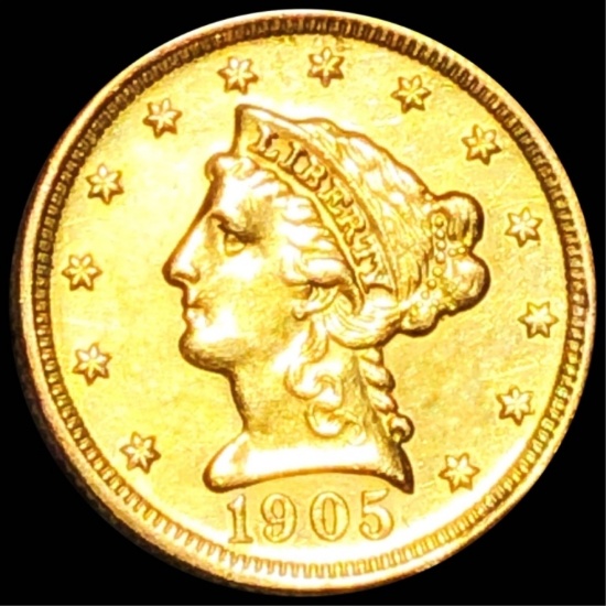 1905 $2.50 Gold Quarter Eagle UNCIRCULATED