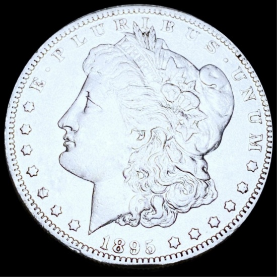 1895-O Morgan Silver Dollar ABOUT UNCIRCULATED