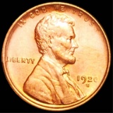 1920-S Lincoln Wheat Penny CHOICE BU RED
