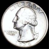 1938-S Washington Silver Quarter UNCIRCULATED