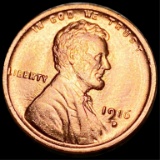 1916-D Lincoln Wheat Penny GEM BU RED