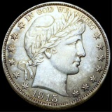 1915-S Barber Half Dollar NEARLY UNC
