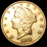 1898 $20 Gold Double Eagle UNCIRCULATED