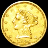 1850 $2.50 Gold Quarter Eagle UNCIRCULATED