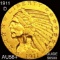 1911-D $5 Gold Half Eagle CHOICE AU