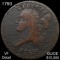 1793 Liberty Cap Large Cent VF DETAIL