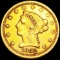 1852 $2.50 Gold Quarter Eagle NEARLY UNC