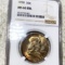 1958 Franklin Half Dollar NGC - MS 66 FBL