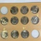 1974-2014 Kennedy Half Dollar Book UNC 54 COINS