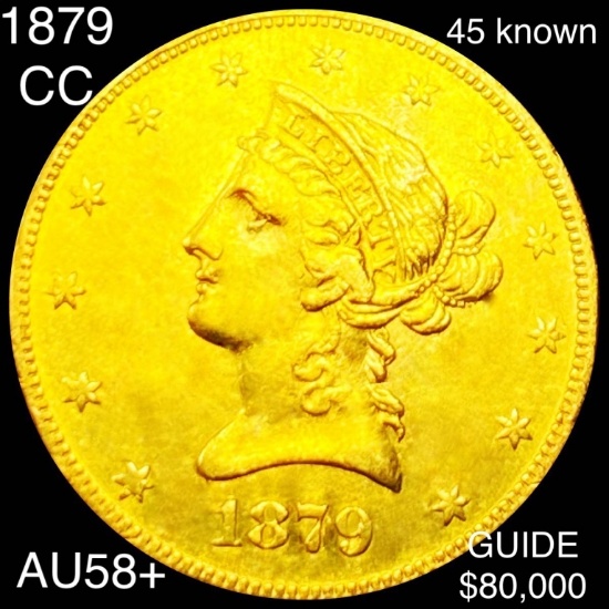 1879-CC $10 Gold Eagle CHOICE AU