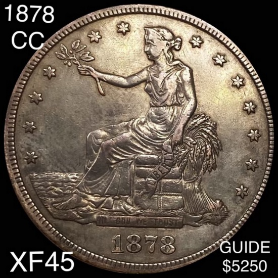 1878-CC Silver Trade Dollar LIGHT CIRC