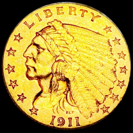 1911 $2.50 Gold Quarter Eagle UNCIRCULATED