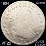 1804 Draped Bust Quarter NICELY CIRCULATED