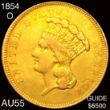 1854-O Rare Gold Dollar CHOICE AU