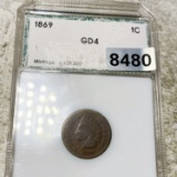 1869 Indian Head Penny PCI - GD4