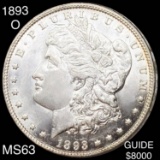 1893-O Morgan Silver Dollar CHOICE BU