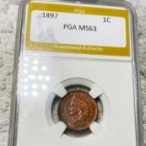 1897 Indian Head Penny PGA - MS63