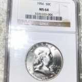 1956 Franklin Half Dollar NGC - MS64