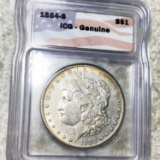1884-S Morgan Silver Dollar ICG - GENUINE