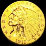 1911 $2.50 Gold Quarter Eagle UNCIRCULATED