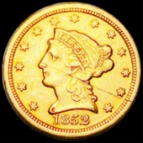 1852 $2.50 Gold Quarter Eagle NEARLY UNC