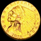 1929 $2.50 Gold Quarter Eagle UNCIRCULATED