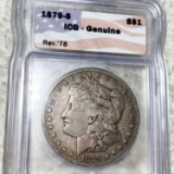1879-S Rev '78 Morgan Silver Dollar ICG - GENUINE