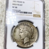 1921 Silver Peace Dollar NGC - VF30