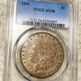 1898 Morgan Silver Dollar PCGS - AU58