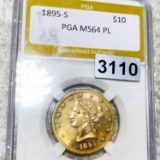 1895-S $10 Gold Eagle PGA - MS 64 PL