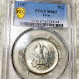 1937 Texas Half Dollar PCGS - MS63