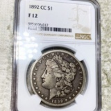 1892-CC Morgan Silver Dollar NGC - F12