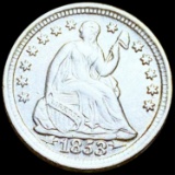 1853 Seated Liberty Half Dime UNCIRCULATED