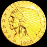 1908 $2.50 Gold Quarter Eagle UNCIRCULATED